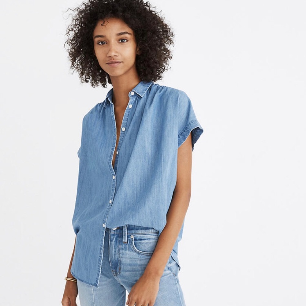 Madewell “Central Shirt in Roberta Indigo”